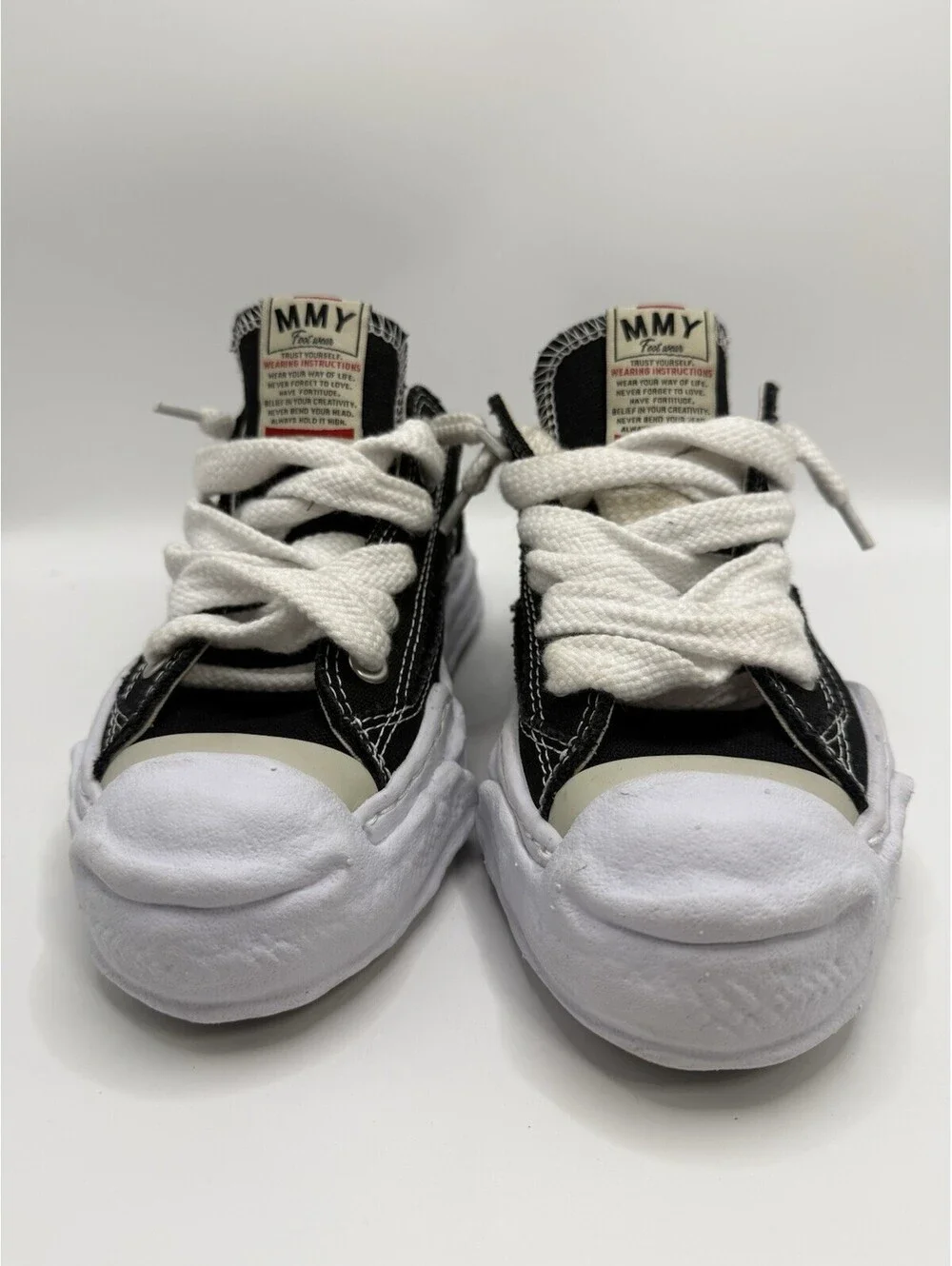 Maison Mihara Yasuhiro MMY Hank OG Sole Canvas Low Black Sz Euro 37 US Women 6